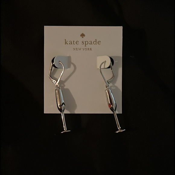 Kate Spade Make Magic Champagne Glass Earrings - Picture 4 of 6